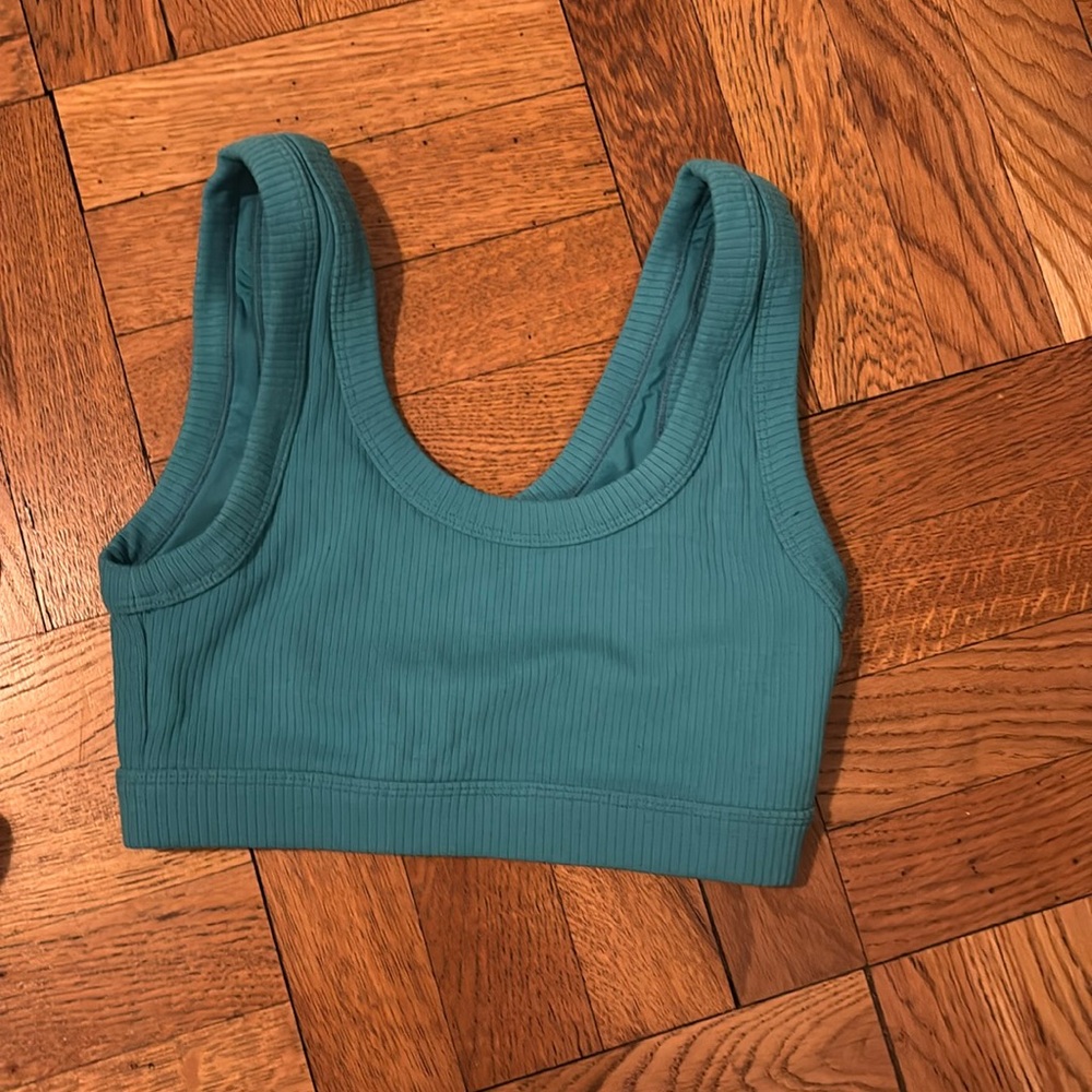 Alo blue bra top. Size XS